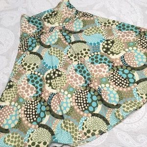 Beautiful wide skirt retro paisley pattern